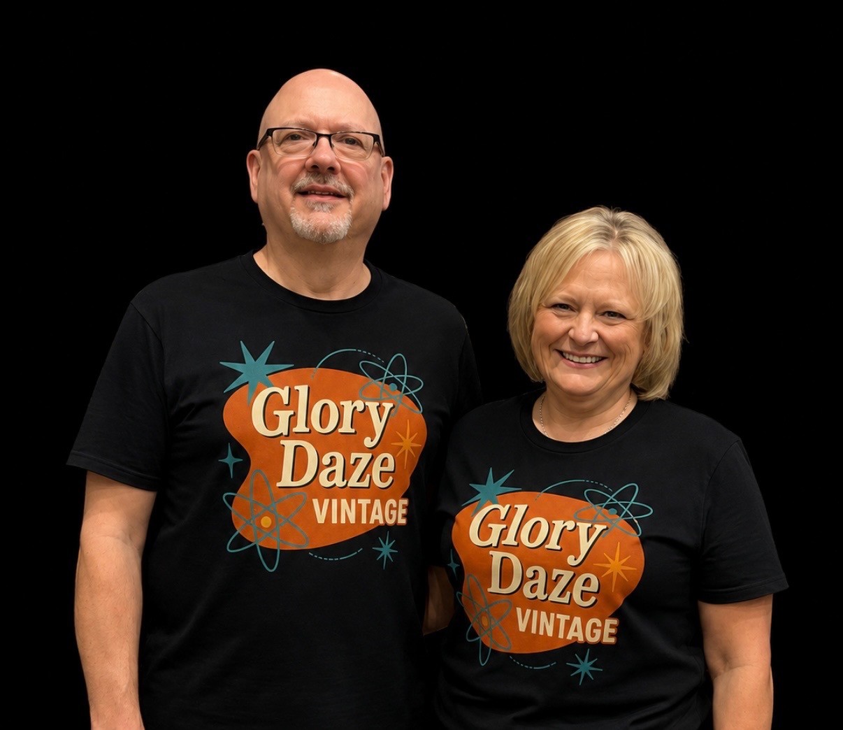 Gloria and Mike, owners of Glory Daze Vintage